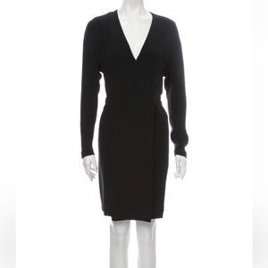 Classic JOSEPH Black Wrap Dress